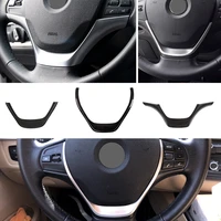 car carbon fiber texture interior steering wheel panel frame cover trim for bmw 3 series f30 f32 f34 2013 2014 2015