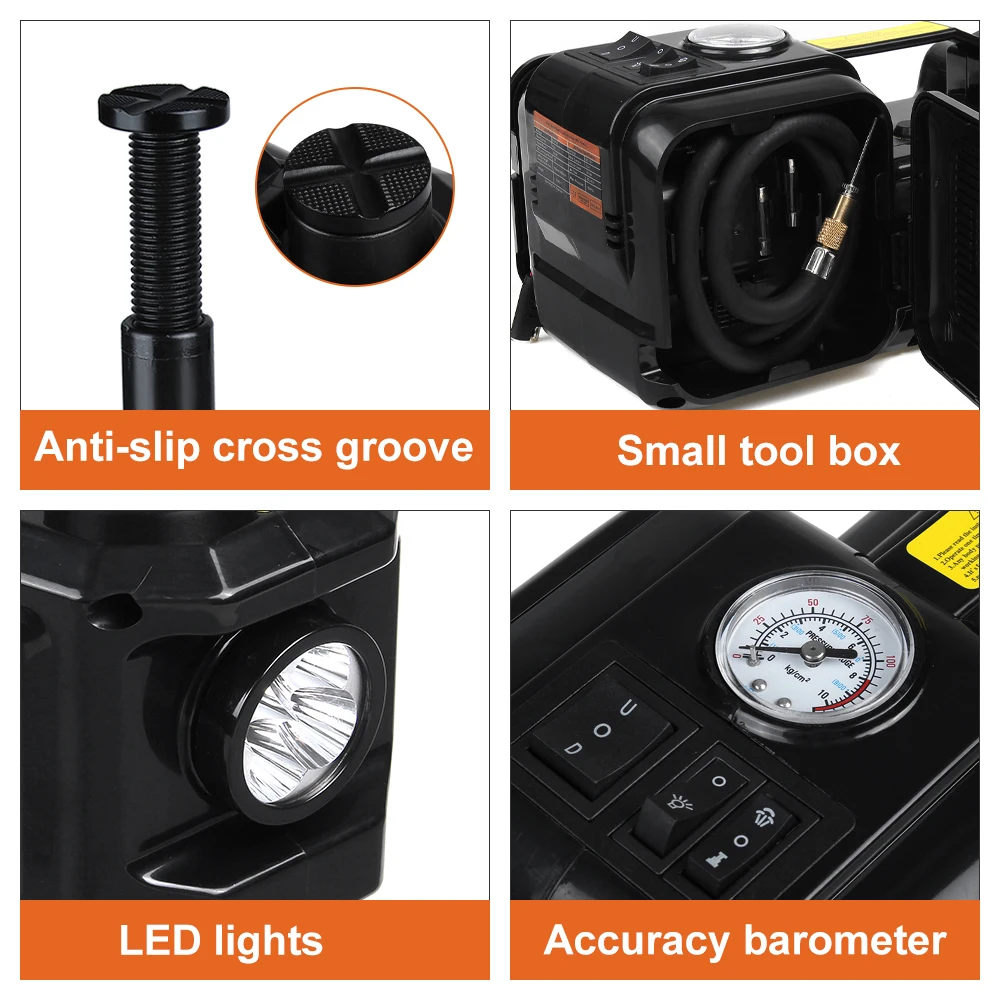 5T Автомобильный домкрат 12v электрический гидравлический для пола переносной