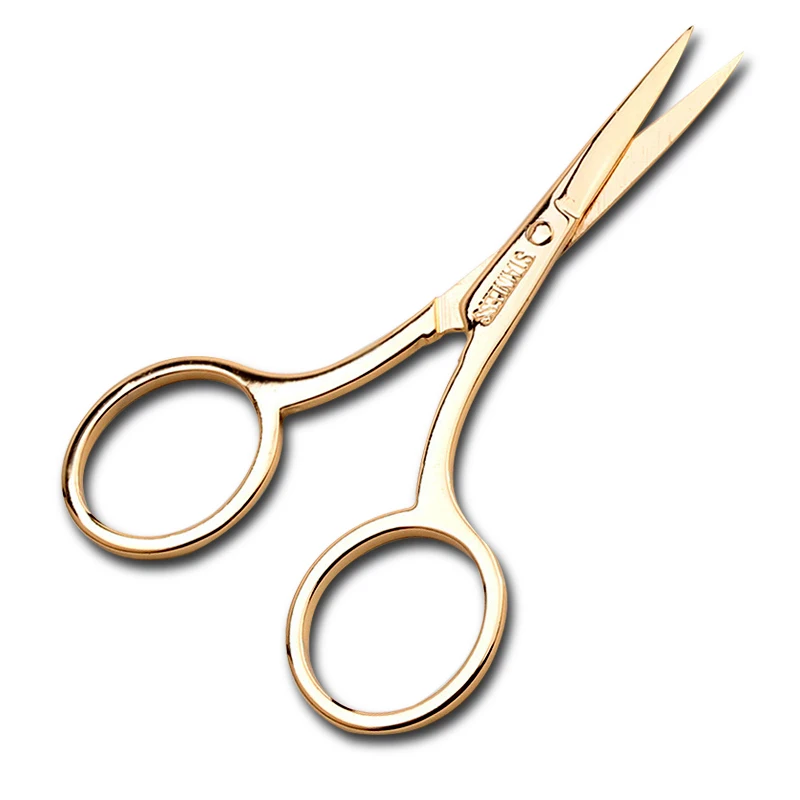 

Professional Makeup Scissor Trimming Eyebrow Eyelash Forehead Hair Beard Small Scissor Portable Stainless Steel Make Up Tool