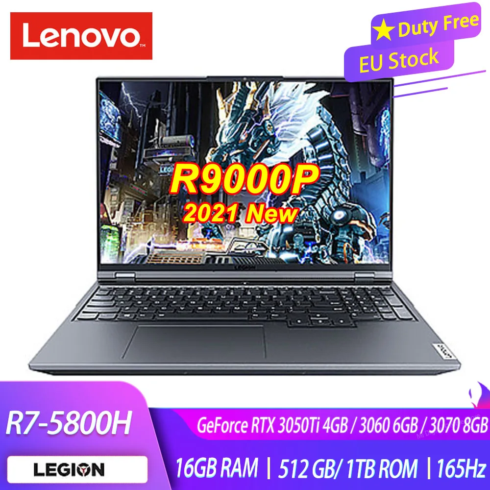 Игровой ноутбук Lenovo Legion 5 Pro R9000P E-sports R7-5800H GeForce RTX3070 8 ГБ/3050Ti 4 ГБ/3060 дюйма 6 ГБ 2,5 K 165 Гц 100% sRGB ноутбук