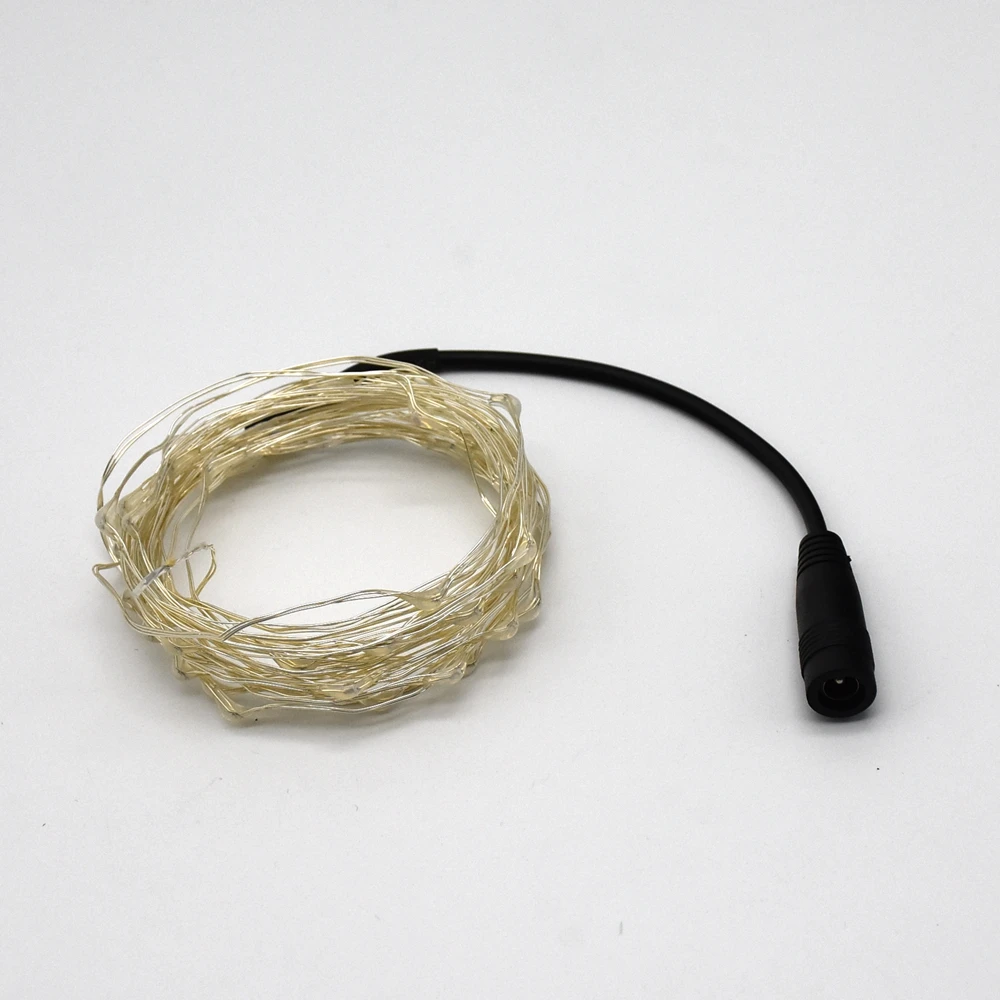 

DC 12V LED String Lights 5M 10M Silver Wire Waterproof Fairy Light Garland For Home Christmas Wedding Party Decoration