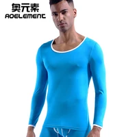 undershirt thermal underwear men seamless cotton mens thermal shirt boy mens underwear gay long sleeve top winter man
