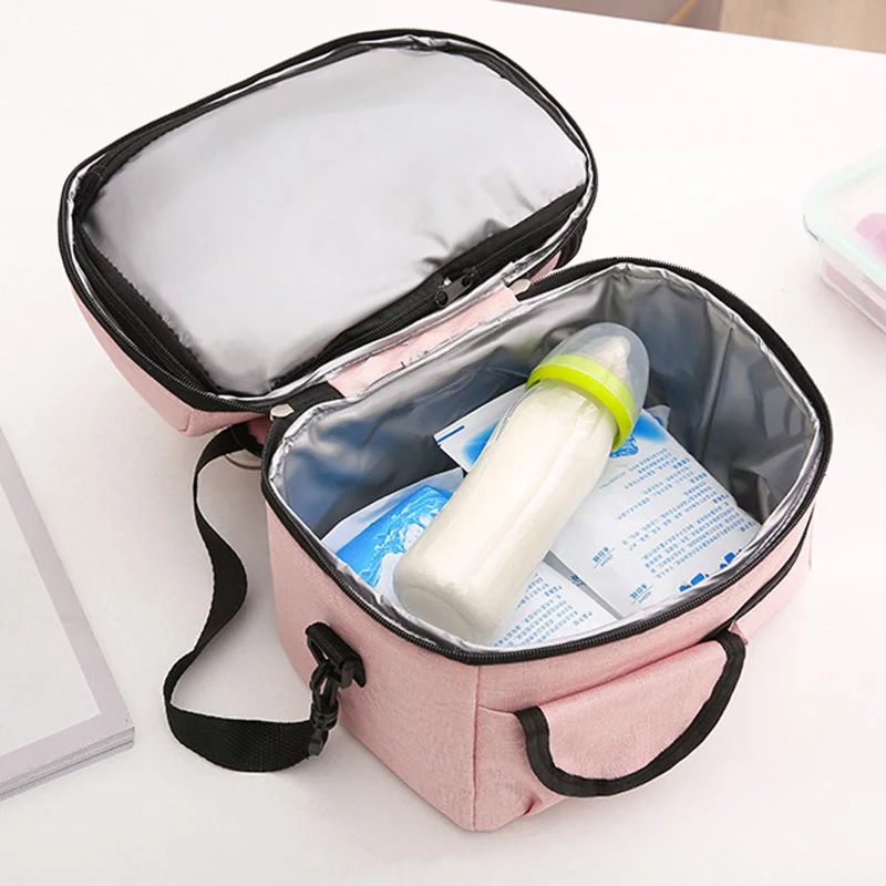 Изолированная Термосумка для ланча Двухуровневая взрослых женщин подростков