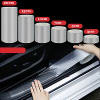 5d carbon silver nano glue car bumper sticker protector film door edge protective trunk sill full body vinyl auto accessories