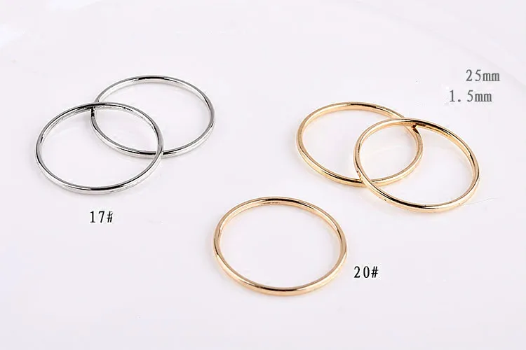 Корейский геометрический минималистичный сплав гальванизированный круглый