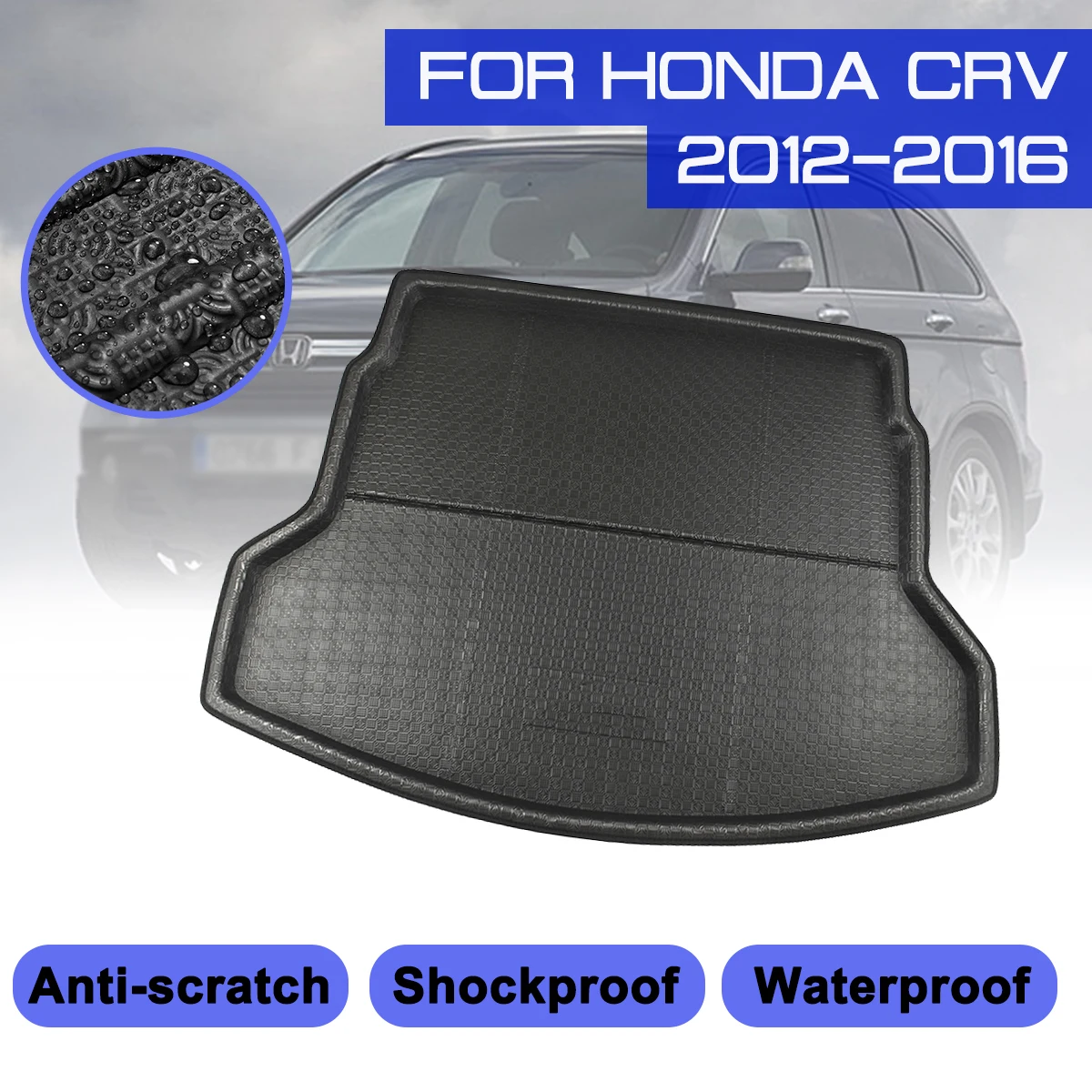 

Для Honda CRV 2012 2013 2014 2015 2016 автомобильный напольный коврик Ковер задний багажник защита от грязи