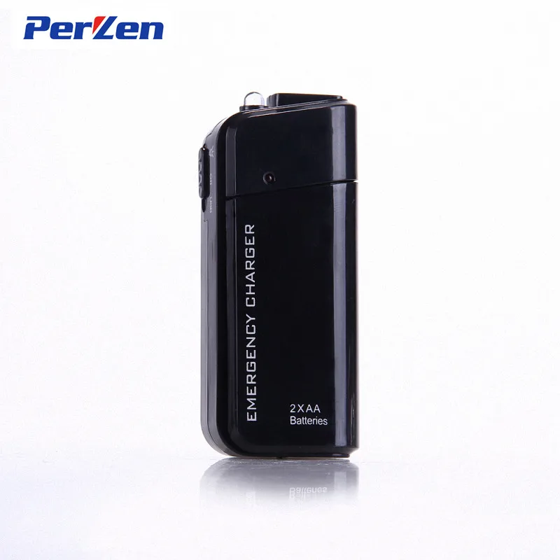 Black Charger Only Прямая! Внешний аккумулятор 2X AA батарея аварийный USB Банк питания зарядное устройство портативное зарядное устройство для телефона+ 2а кабель - Тип штекера: Black Charger Only