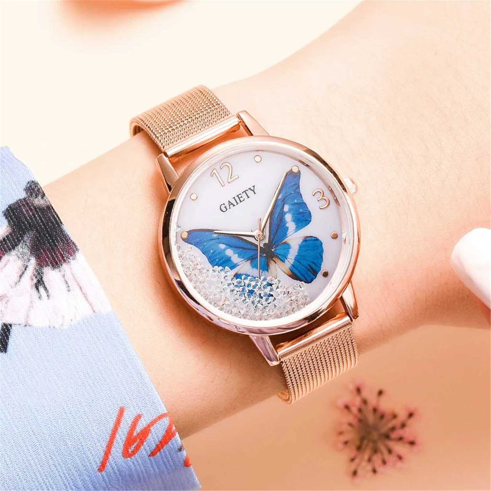 

2pcs Set Top Style Fashion Women's Luxury Leather Band Analog Quartz Wristwatch Ladies Watch Women Dress Reloj Mujer Clock