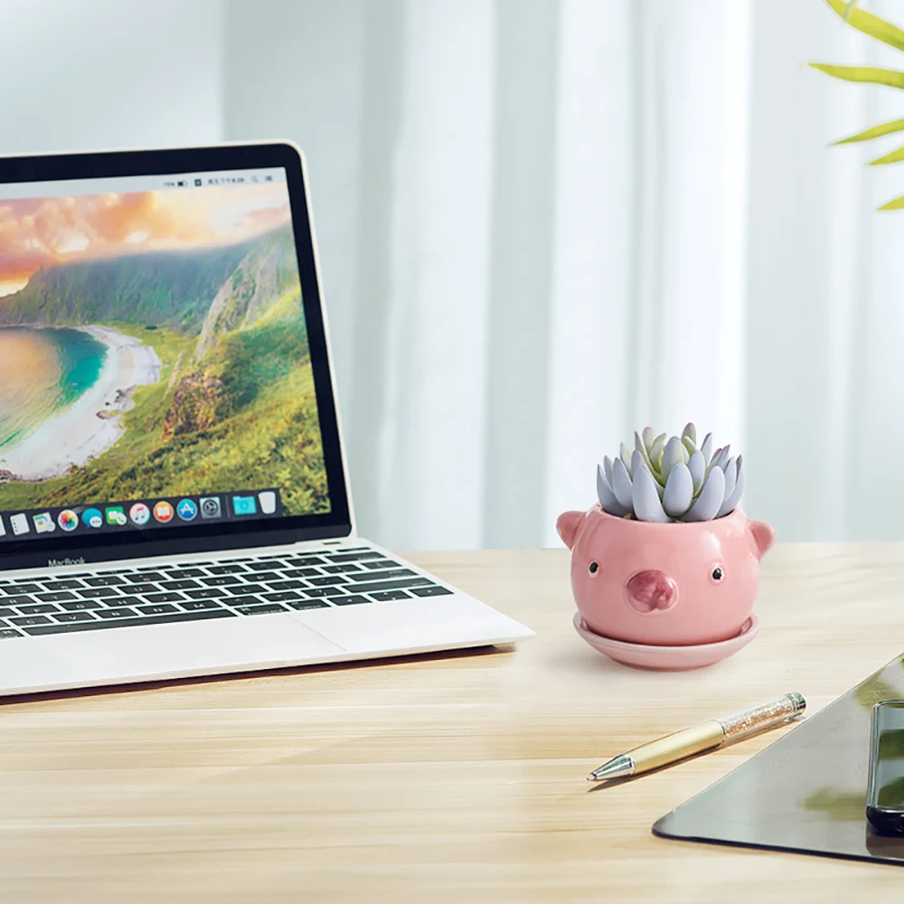 Милый цветочный горшок с животными европейский стиль сочные горшки для растений