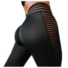 Женские Дышащие штаны DAIGELO для занятий йогой, сетчатые облегающие леггинсы с высокой талией, уличные велосипедные шорты