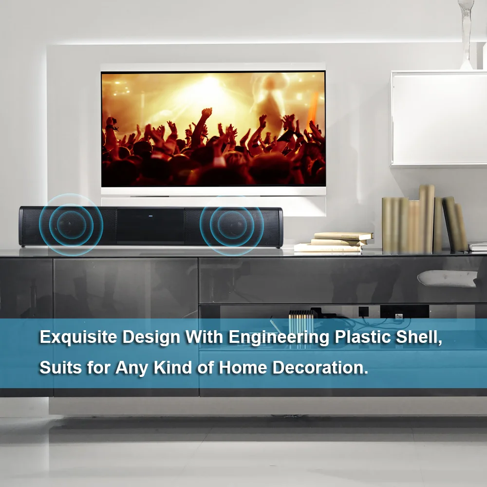 Беспроводная Bluetooth 4 0 Soundbar колонка для телевизора домашнего кинотеатра 3D Bass TV