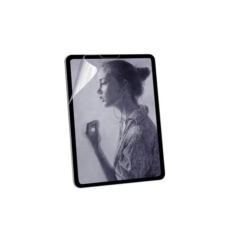 

Papel como filme protetor de tela fosco pet pintura escrever para-ipad 2018 9.7 ar 2 3 4 10.5 2020 pro 11 10.2 7th gen mini 4 5
