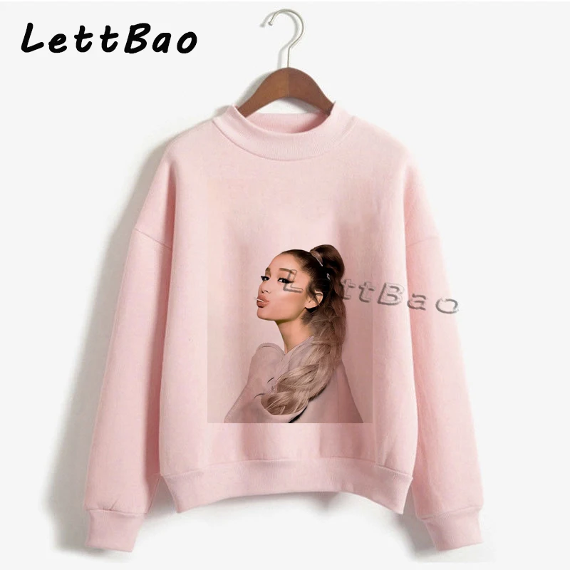 Ariana Grande Fans эстетический осенний дизайн Топ свитер уличная винтажная Женская одежда Модная белая Розовая Толстовка Лидер продаж
