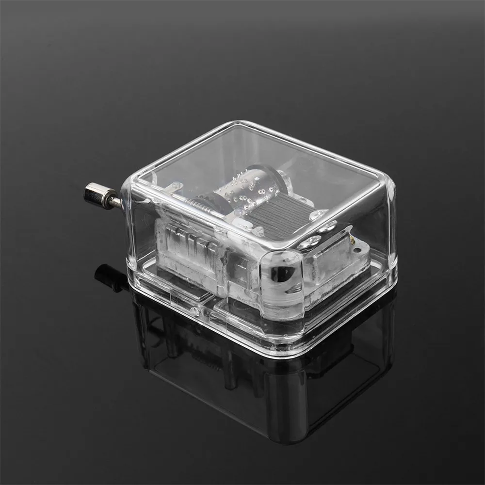 

Music Box DIY Craft Vintage Musical Gold Hand Hurdy Gurdy Swan Lake Edelweiss Lullaby 5 Songs Music Boxes Christmas Gifts