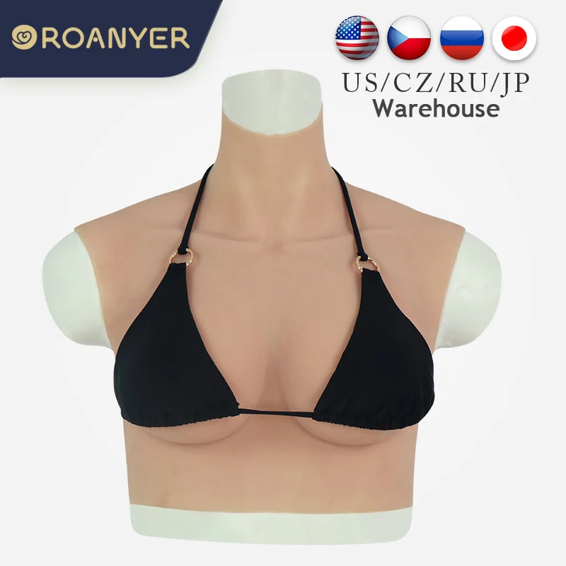 

Roanyer женскую одежду C силиконовые чашки поддельные огромные груди формы реалистичные большие сиськи для противоположного пола, беременная ...