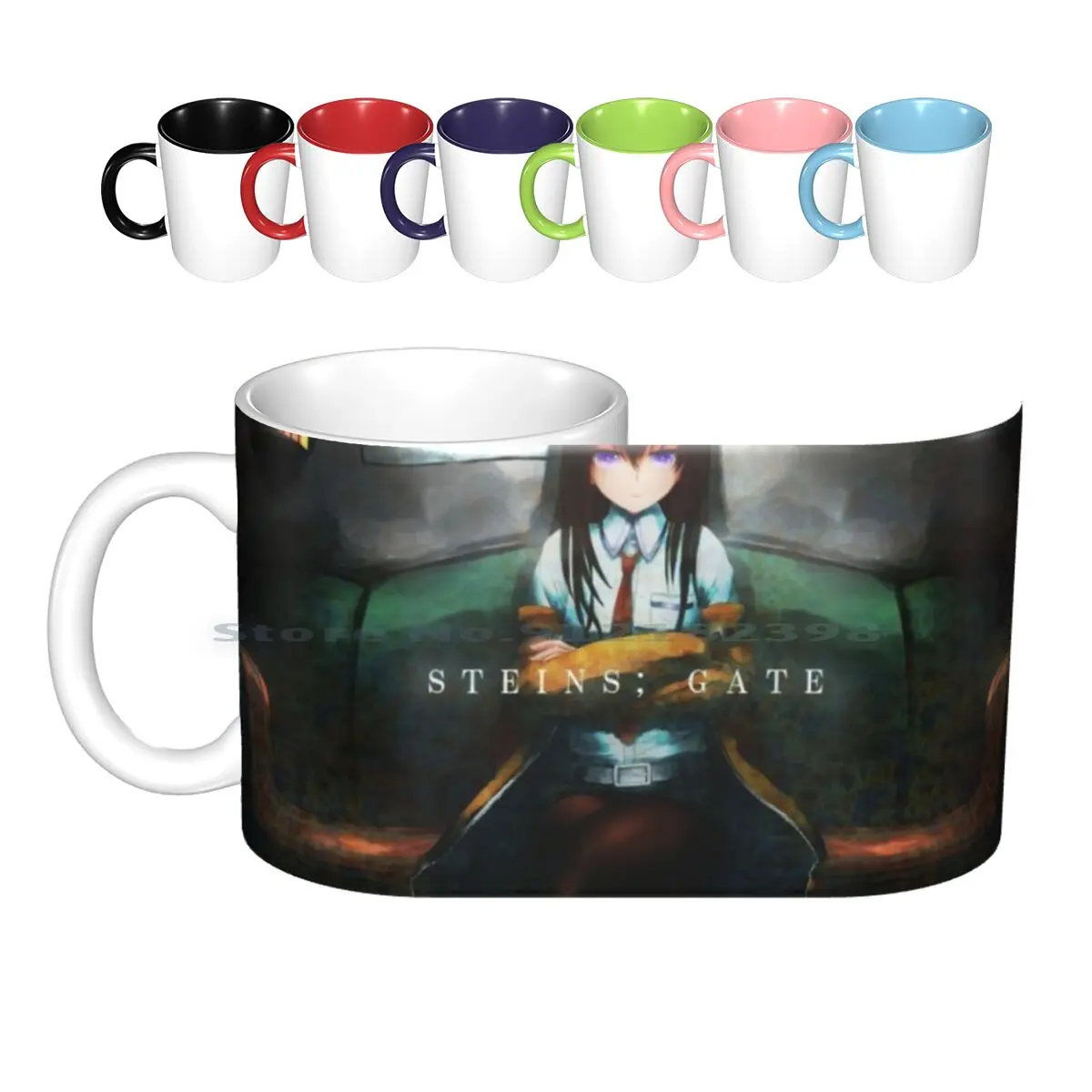 Steins Gate 0 | Makise Kurisu Керамические кружки кофейные чашки Кружка для молока и чая