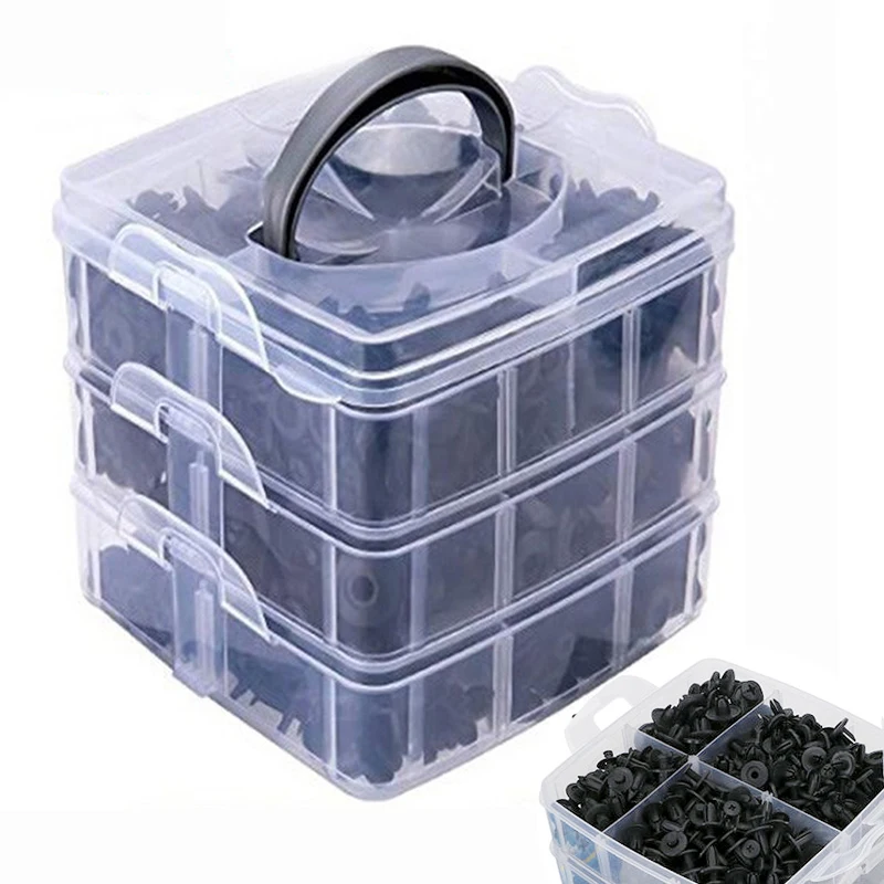 

620pcs/box Bumper Clips Car Fastener Clips Door Trim Panel Auto Bumper Rivet Retainer Push Fender Flare Fastener