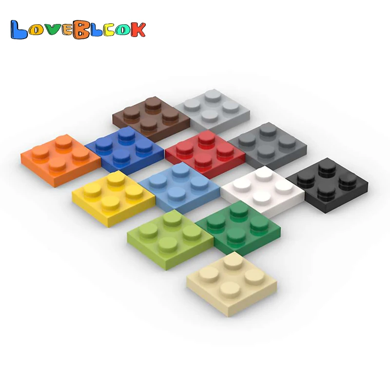 

LoveBlock пластина 2x2 строительные блоки сборы MOC части DIY игрушки подарок Креативный образовательный 3022 для детей 10 шт./лот