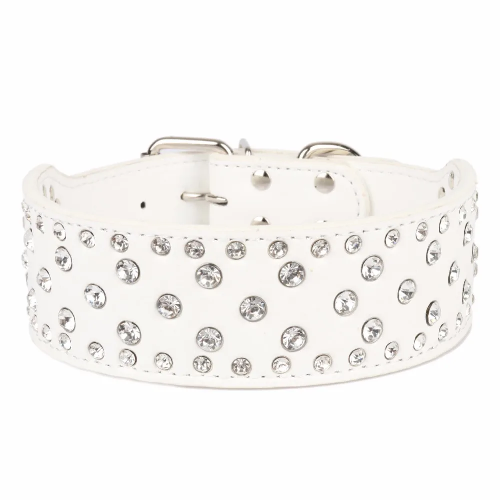 Ошейники для крупных собак стразы аксессуары товары домашних животных ошейник