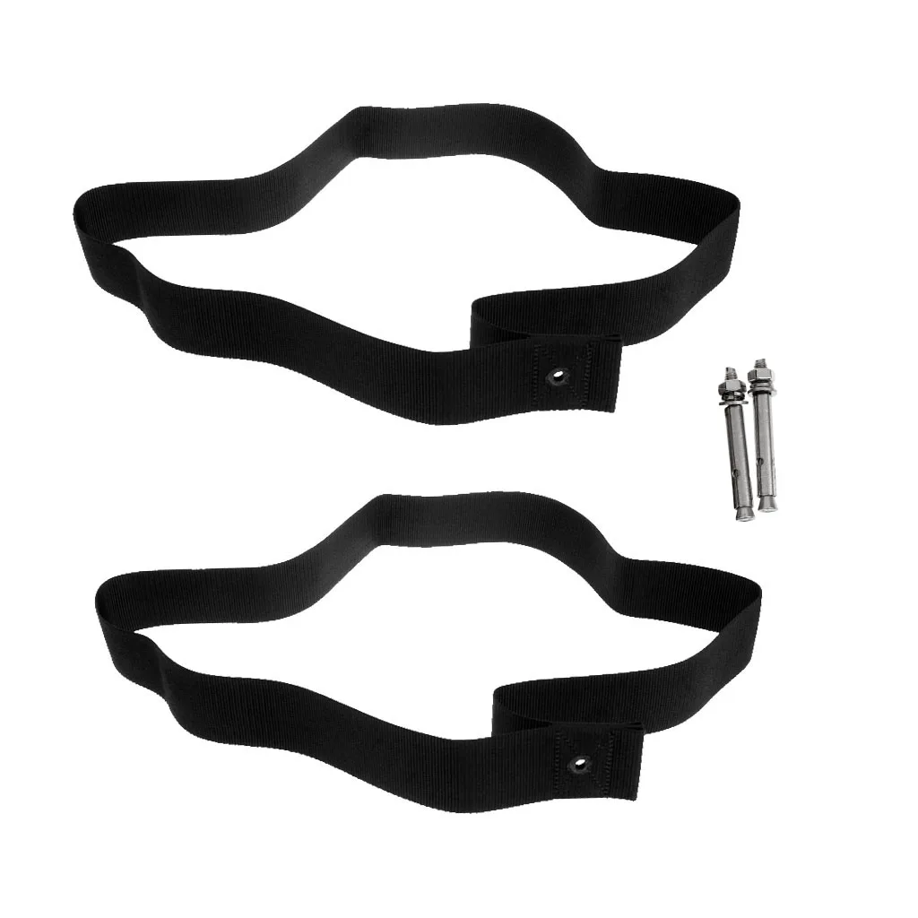2 Pieces Black Webbing Straps Surfboard Longboard SUP Board Sling Wall Storage Strap Hanger Keeper Surfing Accessories | Спорт и