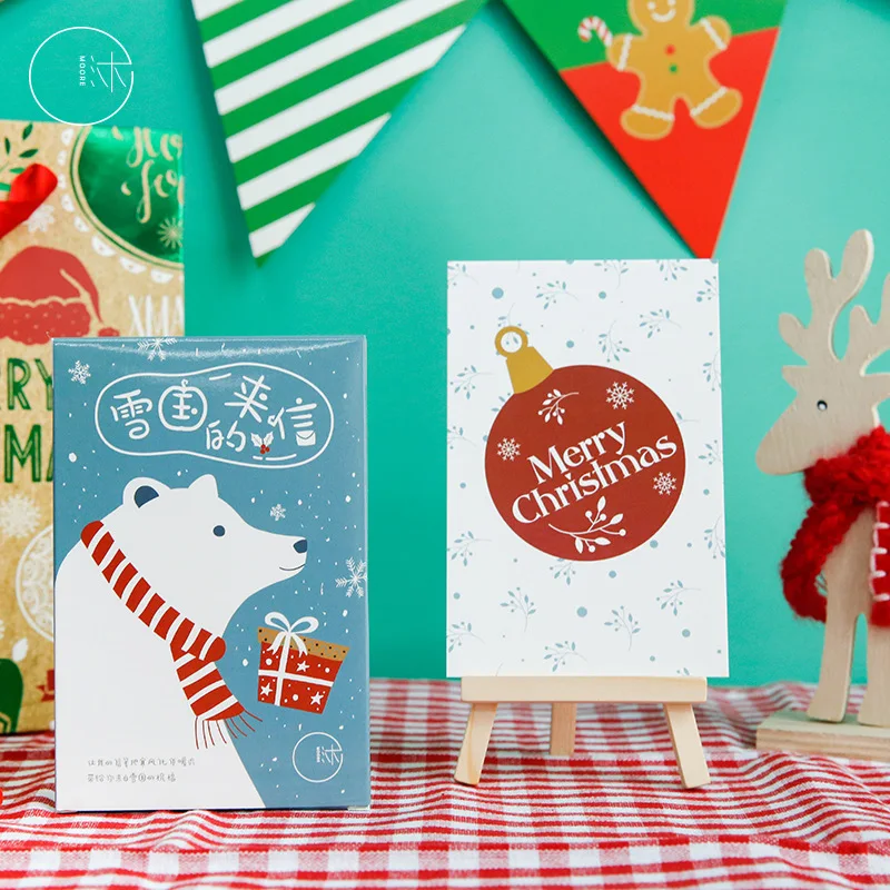 30 шт./компл. открытка merry Christmas/поздравительная открытка/Рождественский и