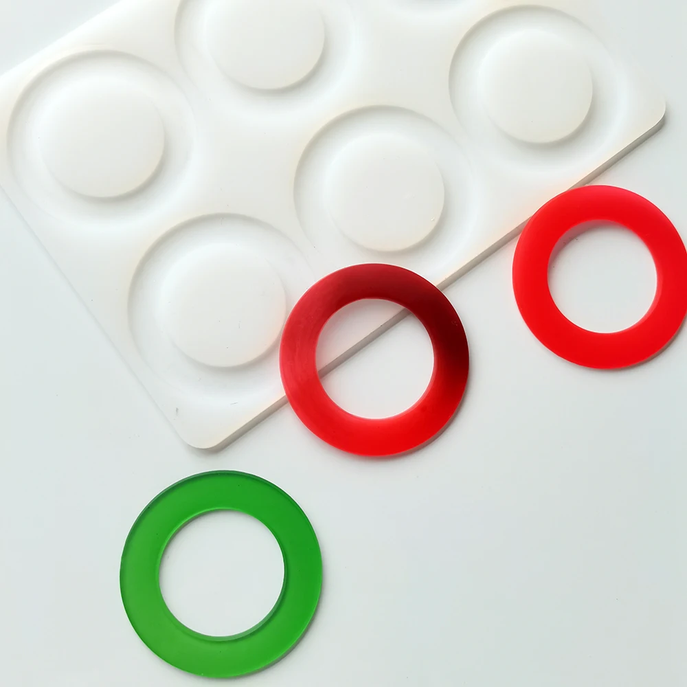 

Diy Silicone Chocolate Decorative Mold 6 Ring Fondant Candy Mould Cake Decorating Making Home Kitchen Handmade Baking Tools