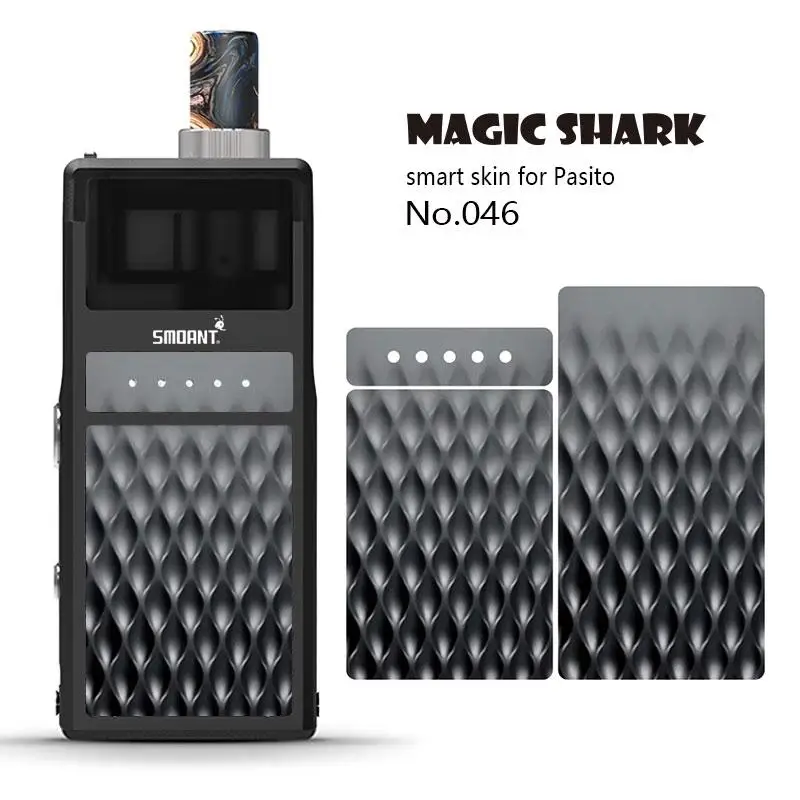 Magic Shark 2.5D ПВХ стильный водонепроницаемый волнистый камень печать не выцветает чехол пленка наклейка для кожи для Smoant Pasito 046-055 - Цвет: 046
