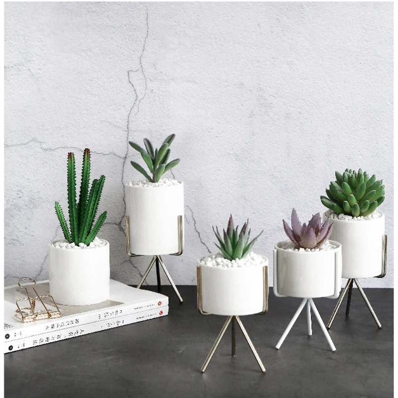 Керамические зеленые комнатные украшения для растений современные детские