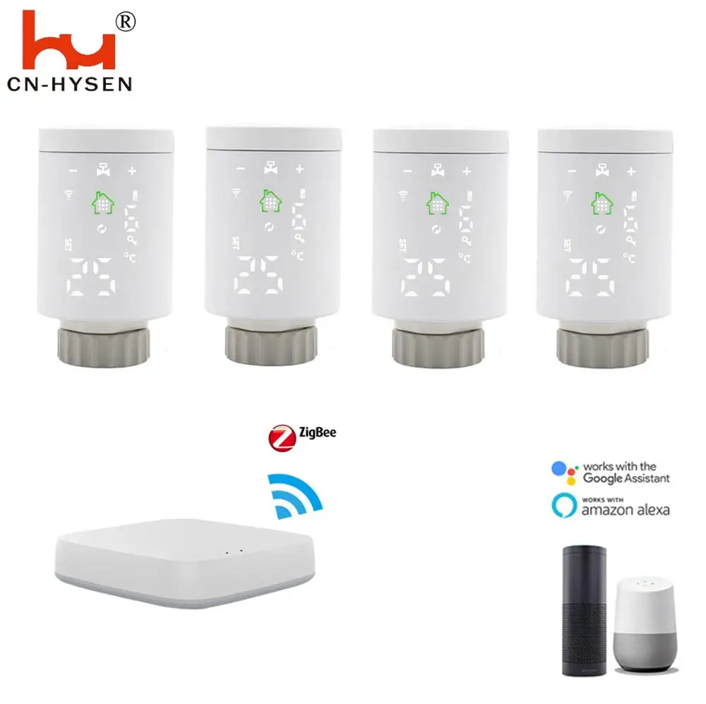 Термостатический клапан радиатора HY368 Tuya Alexa Google Assistant TRV для умного дома |