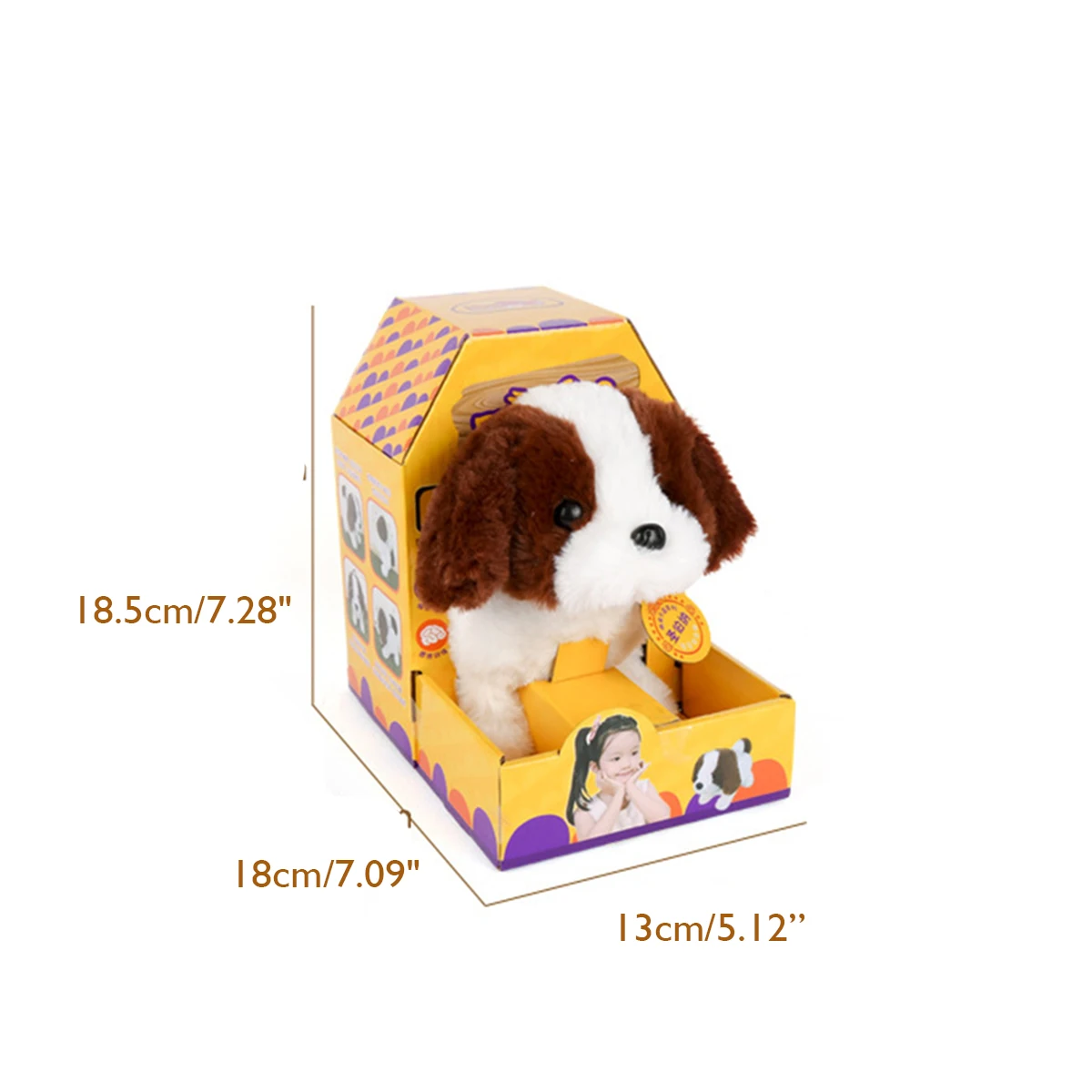 

Electronic Interactive Dog Toy Robot Plush Pet Vocal Doll Children Christmas Toy Gift Parent-Child Interactive Early Education