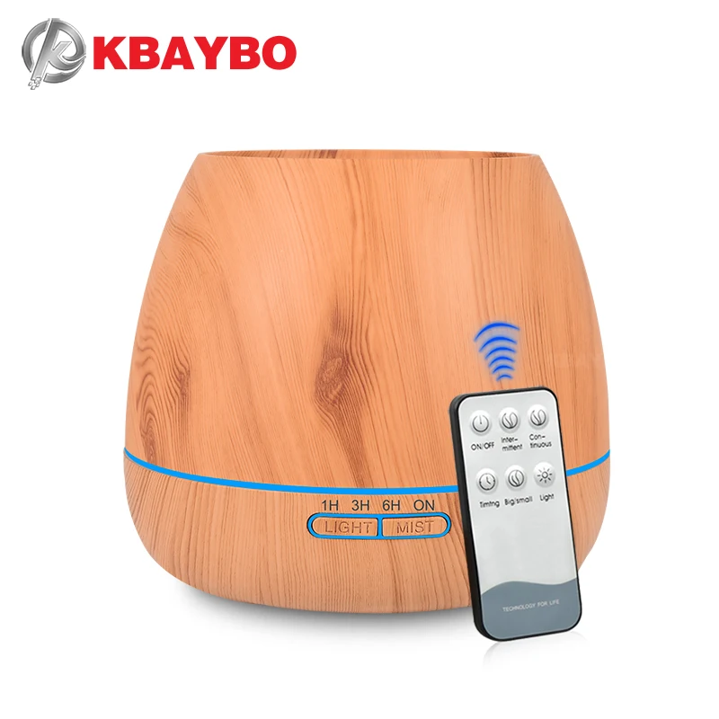 

550 ml ultrasonic humidifier Air aroma diffuser steam essential oil diffuser night light LED for office