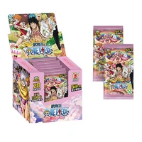 one pieces luffy roronoa sanji nami paper card games children anime peripheral character collection kids gift playing card toy