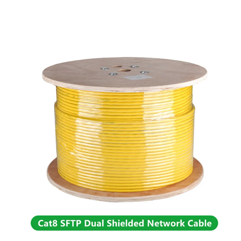 Сетевой кабель с двойной защитой Cat8 SFTP 40 Гбит/с 2000 МГц 100 Вт |