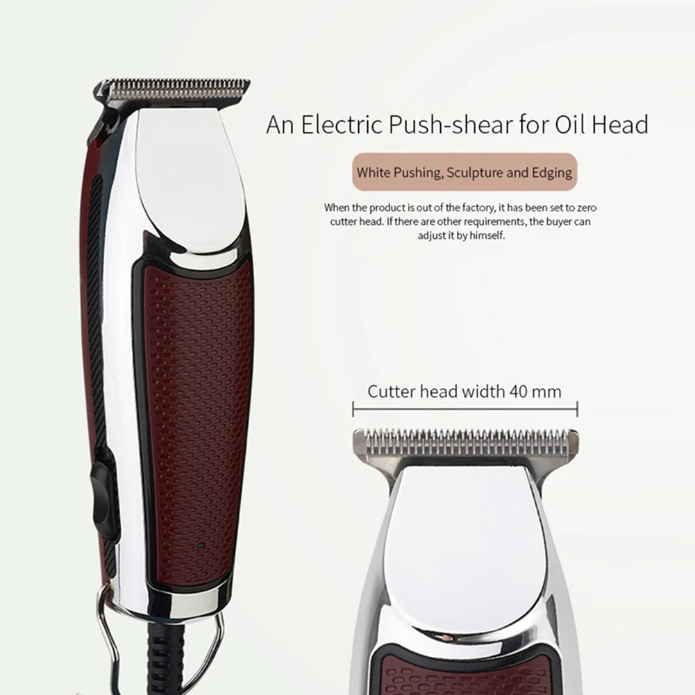 

Wired Powerful Electric Hair Clipper Low Noise Hair Trimmer With 3 Limited Combs EU Plug Angle Shaver