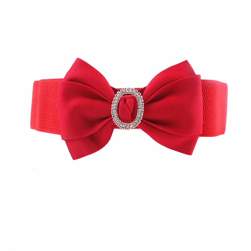 Ремень Эластичный женский с бантом модный широкий пояс в Корейском стиле