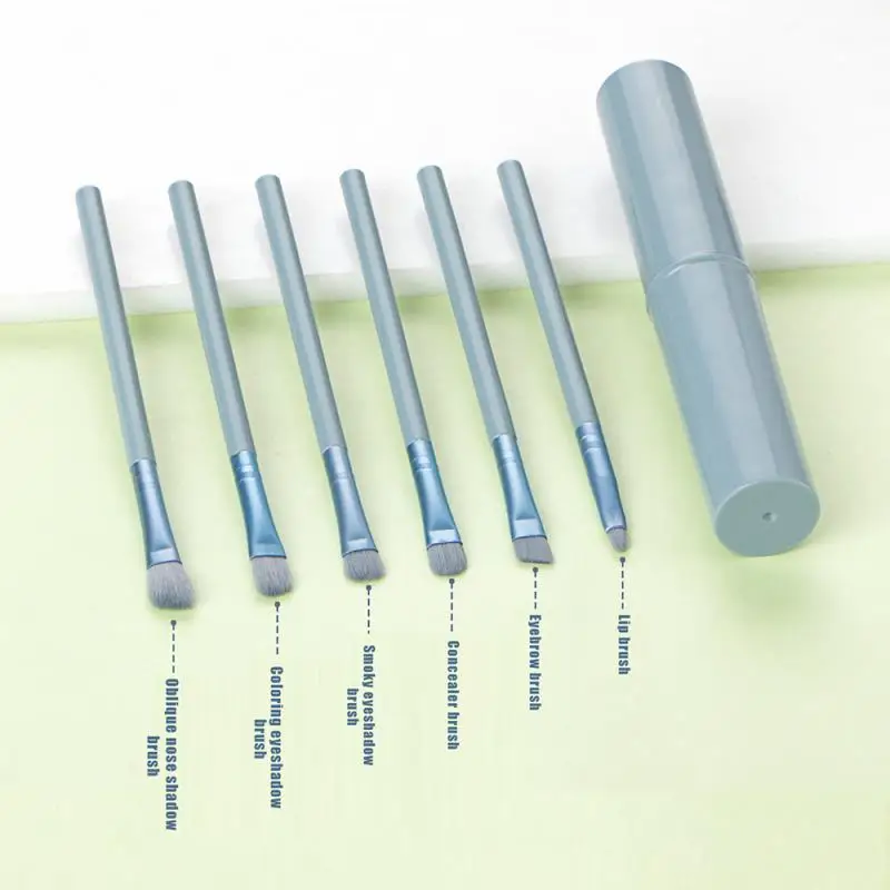 

4 Colors Makeup Brush Kit with Brush Bucket Blush EyeShadow Eyeliner Blending Make up Brush Beauty Cosmestic Tool