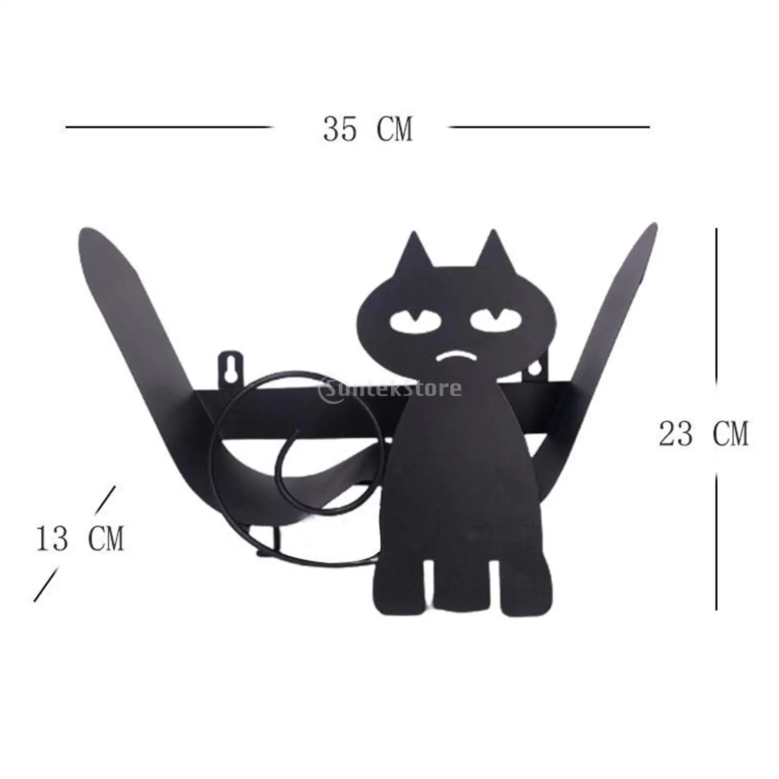 

Black Animal Shape Toilet Tissue Holder Paper Rack Roll Paper Towel Holder Stand Bathroom Home Storage Freestanding Ornaments