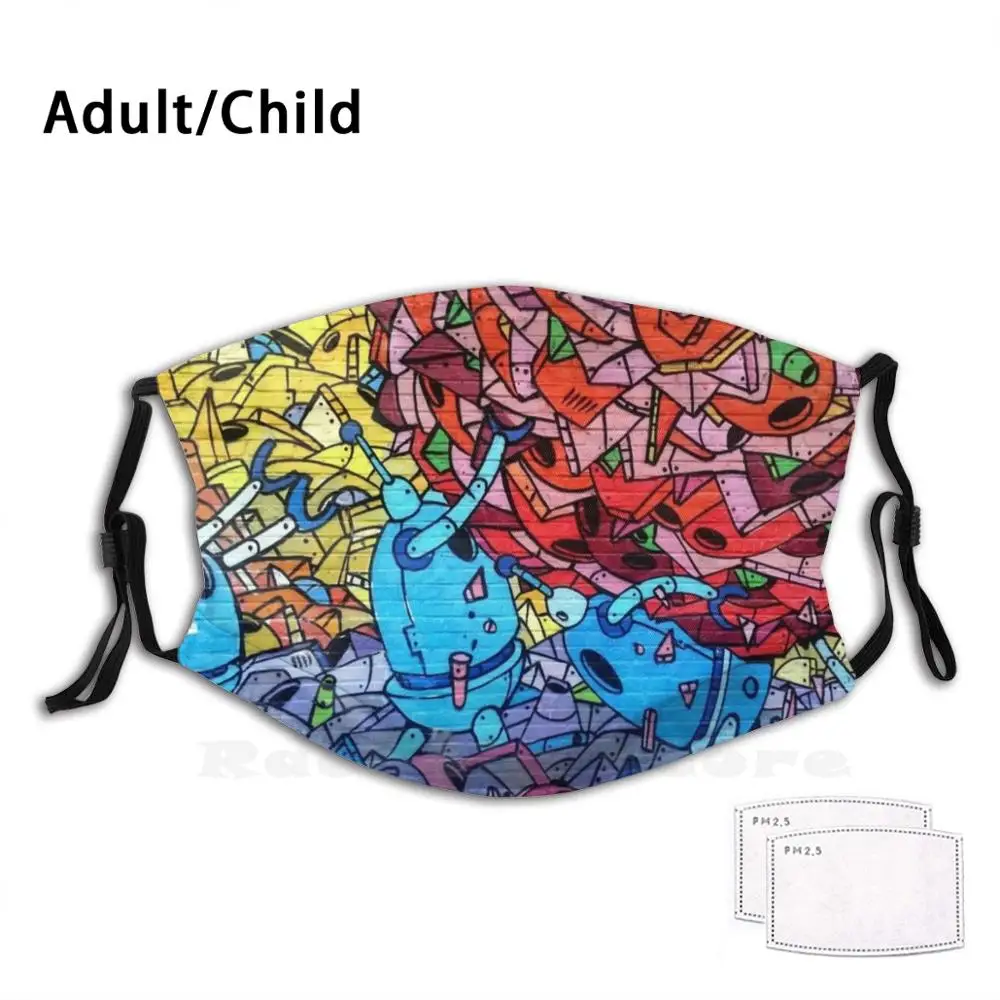 

Роботы настенные художественные для взрослых и детей противопылевые фильтры Diy маска граффити Настенная роспись красочная городская гранж художественная распылительная краска художник