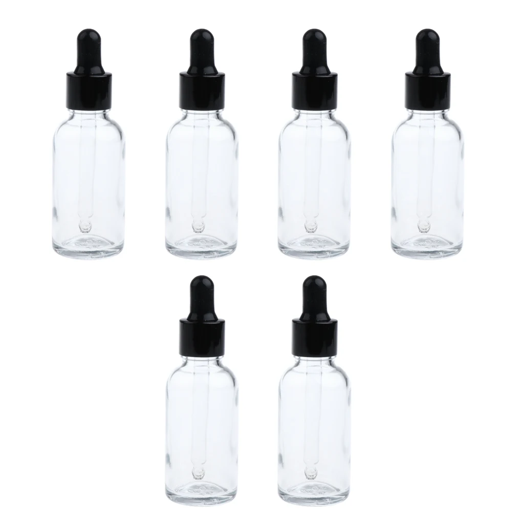 

6pcs Empty Amber Bottle Essential Oil Liquid Aromatherapy+Dropper Cap 100ml
