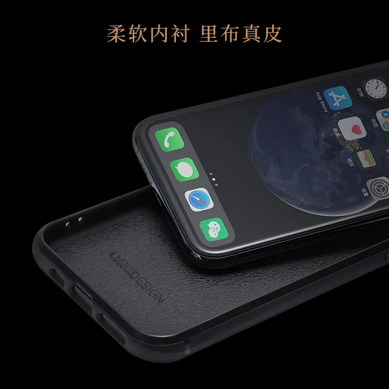 

Suitable for Iphone12 Phone Case Apple 12 Leather Customized Leather Case Crocodile Pattern First Layer Cowhide Phone Case