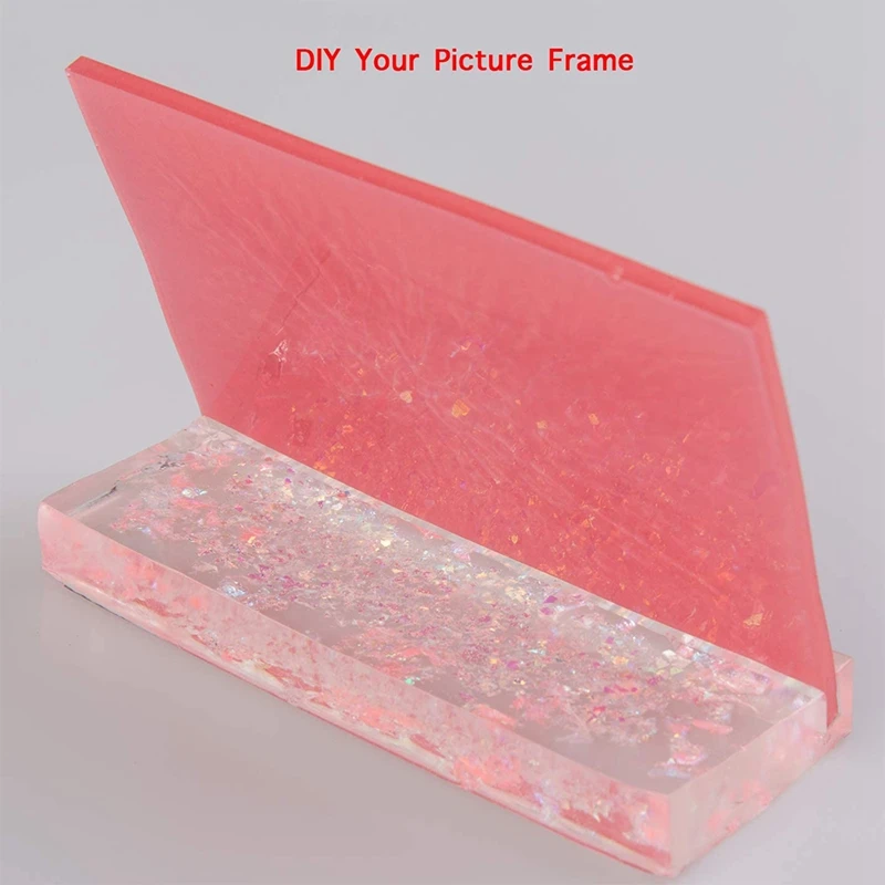 

Resin Photo Frame Molds, Rectangle Heart Shape Silicone Mold for Resin Casting, Photo Frame Mold for DIY Crafts