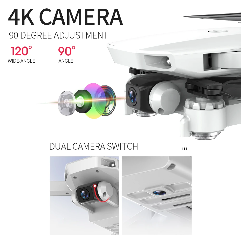 Складной дрон S161 с 4K HD камерой wi-fi FPV 2 4 ггц квадрокоптер дроны управлением жестами