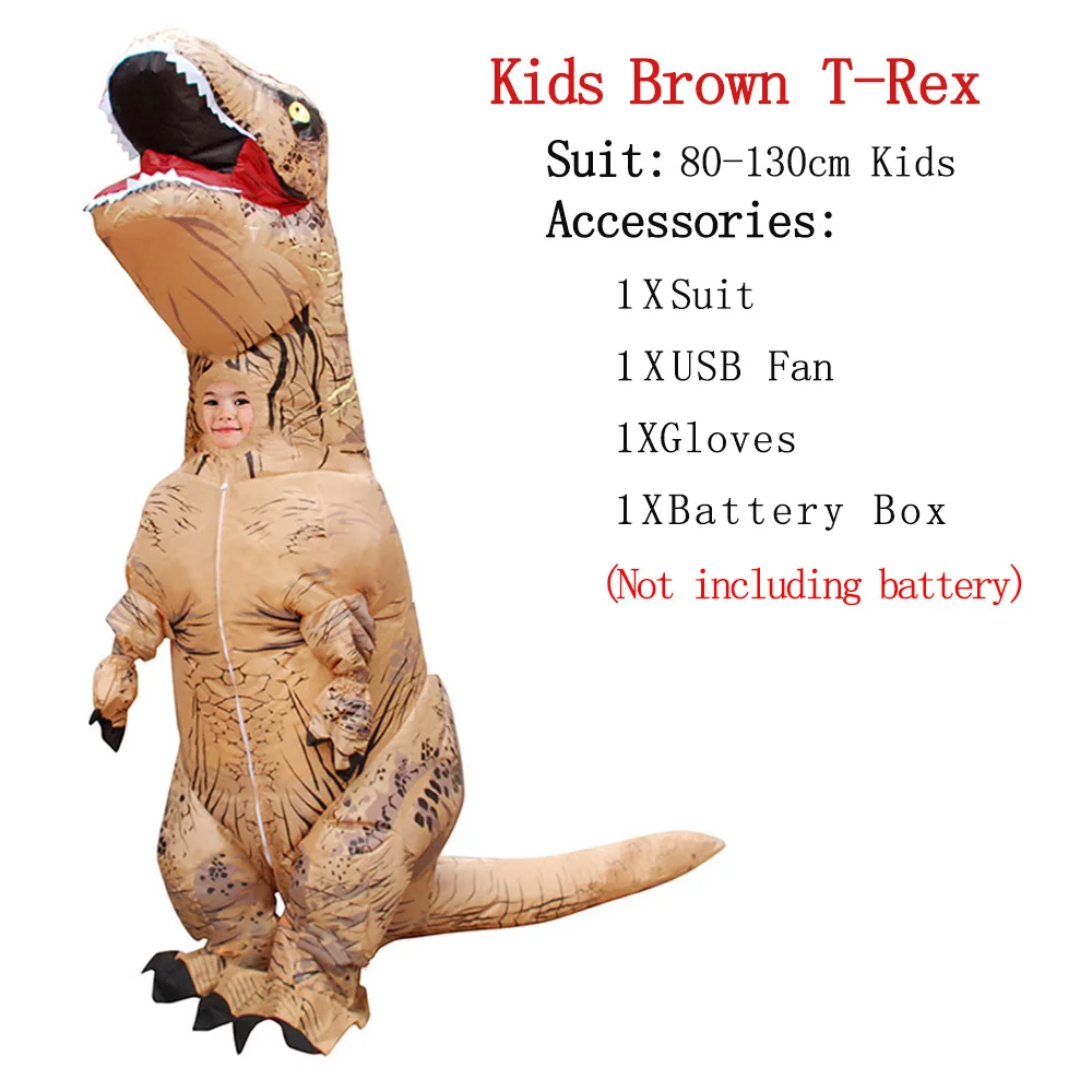 Kids Brown ET-Alien надувной костюм монстра страшный зеленый инопланетянин Косплей Костюм для взрослых День благодарения Рождественская вечеринка фестиваль сцена - Цвет: Kids Brown