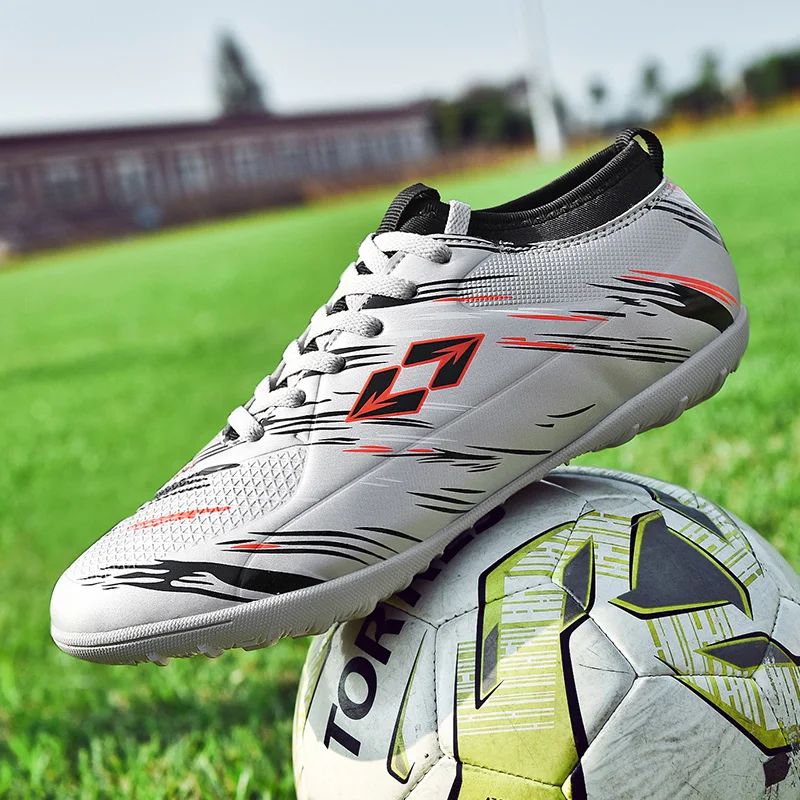 Оригинальные мужские футбольные бутсы тренировочные длинные шипы для детей Phantom