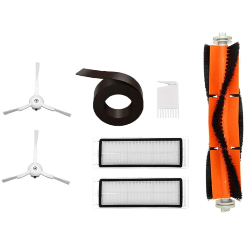 

Vacuum Spare Parts Kit For XIAOMI Roborock Vacuum Cleaner HEPA Filter Roller Brush Side Brush 2M Magnetic Strip