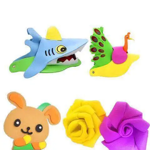 50*50CM/1MM EVA Foam Paper Handmade Sheets Sponge DIY Handcraft Materials Multicolour Flower Prop Party Christmas - купить по