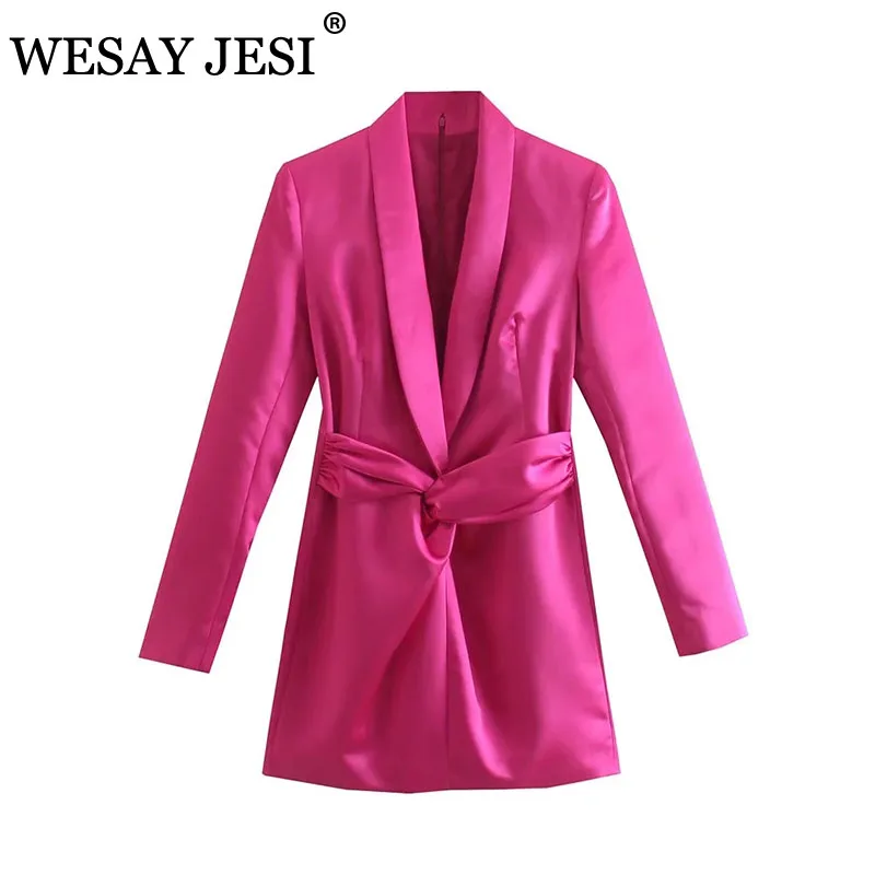 

WESAY JESI ZA Fashion Autumn Party Dresses Solid Long Sleeve Deep V-neck Sexy Elegant Dresses For Women Office Wear Mini Dress