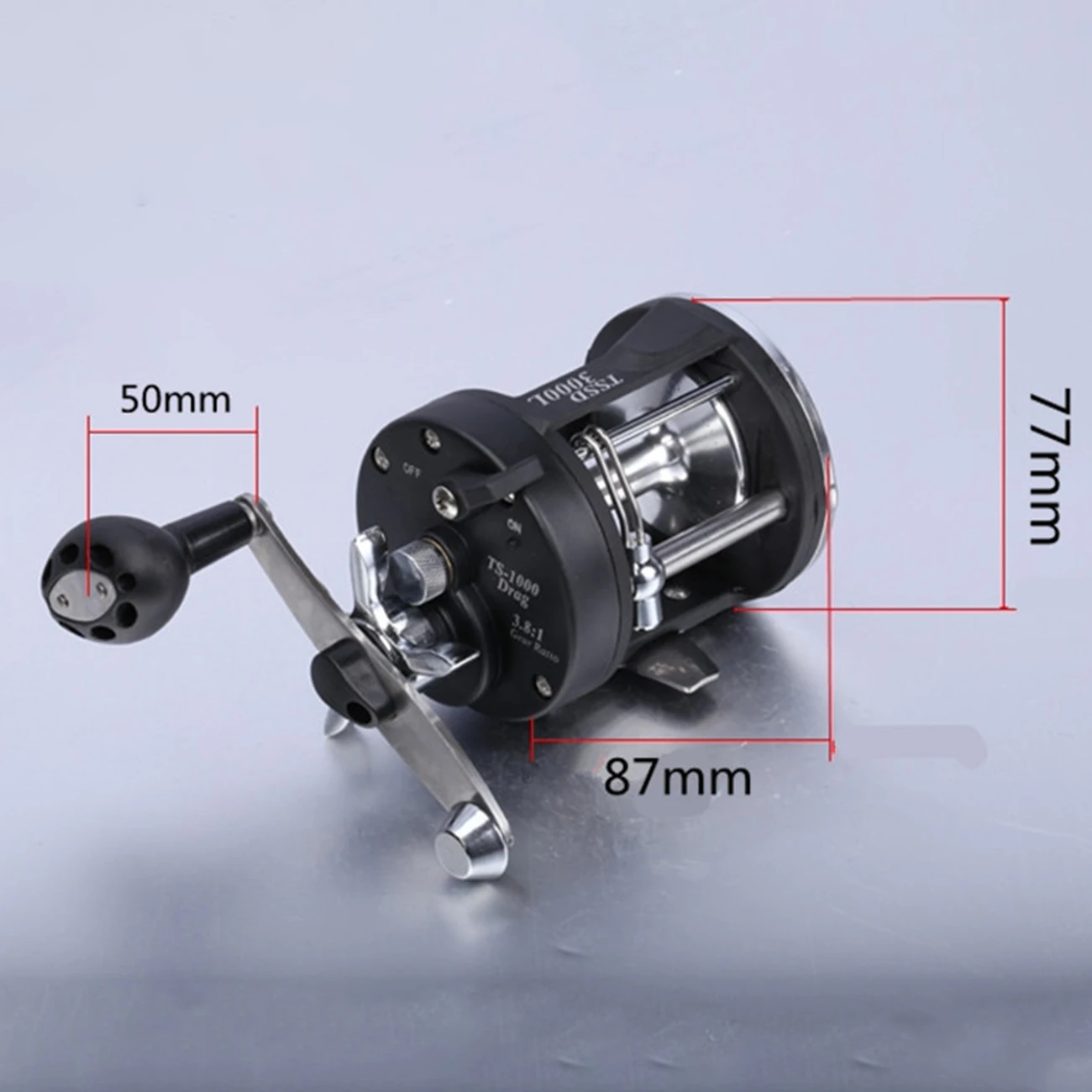 

Fishing Reels TSSD 3000L-4000L Trolling Drum Fishing Reel Sea Fishing Tackle Fly Fishing Raft for Saltwater