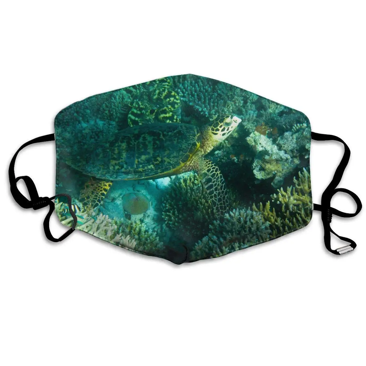 

Polyester Anti-dust Mouth Mask - Sea Turtle Funny Logo Washed Reusable Mouth-Muffle - Fashion Printed Face Masks for Outdoor