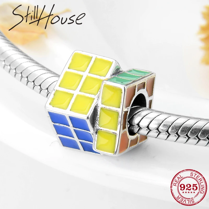 Модные очаровательные цветные подвески из стерлингового серебра 925 пробы для